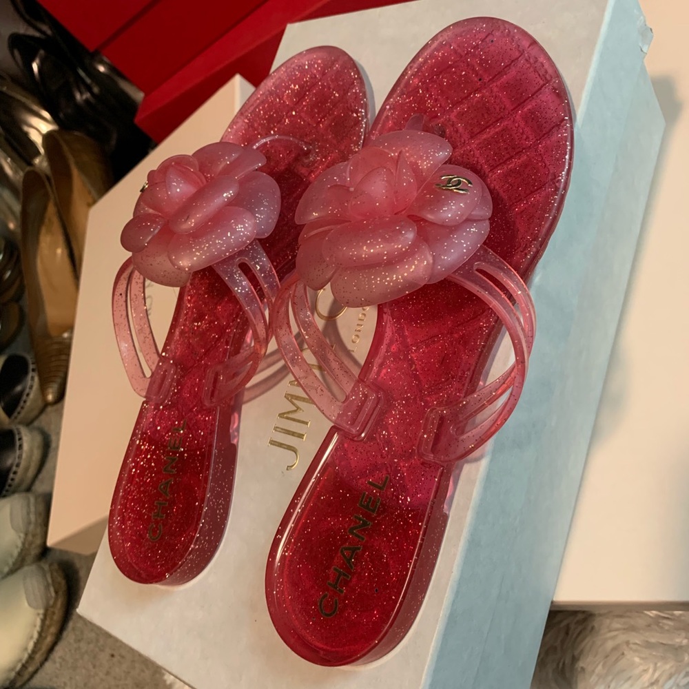 Chanel Jelly Flower Sandals 🌸